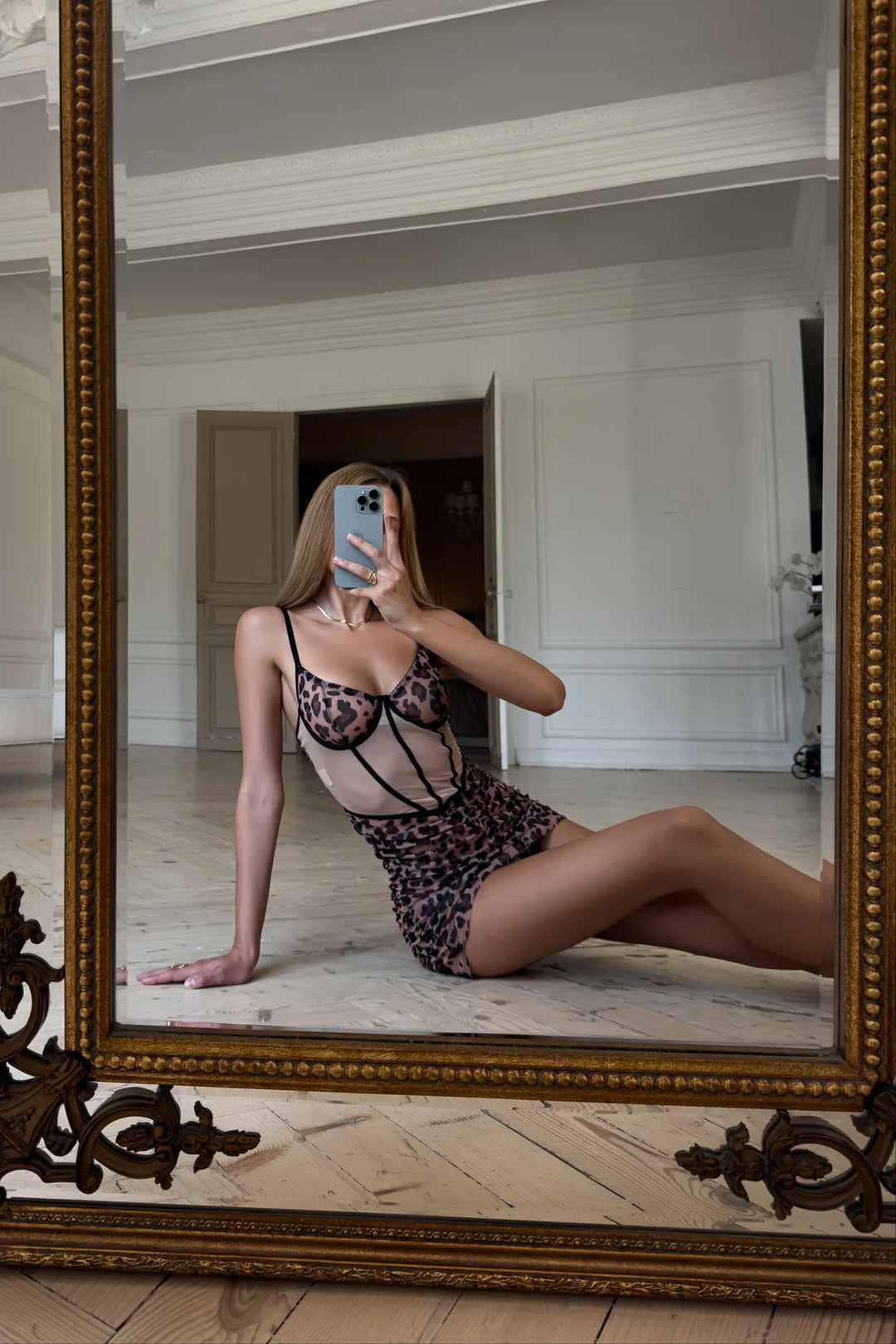 Savannah Curve Leopard Dress