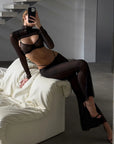 Sheer lace and transparent mesh lingerie set – luxury women’s lingerie – Isla Transparent Lingerie Set
